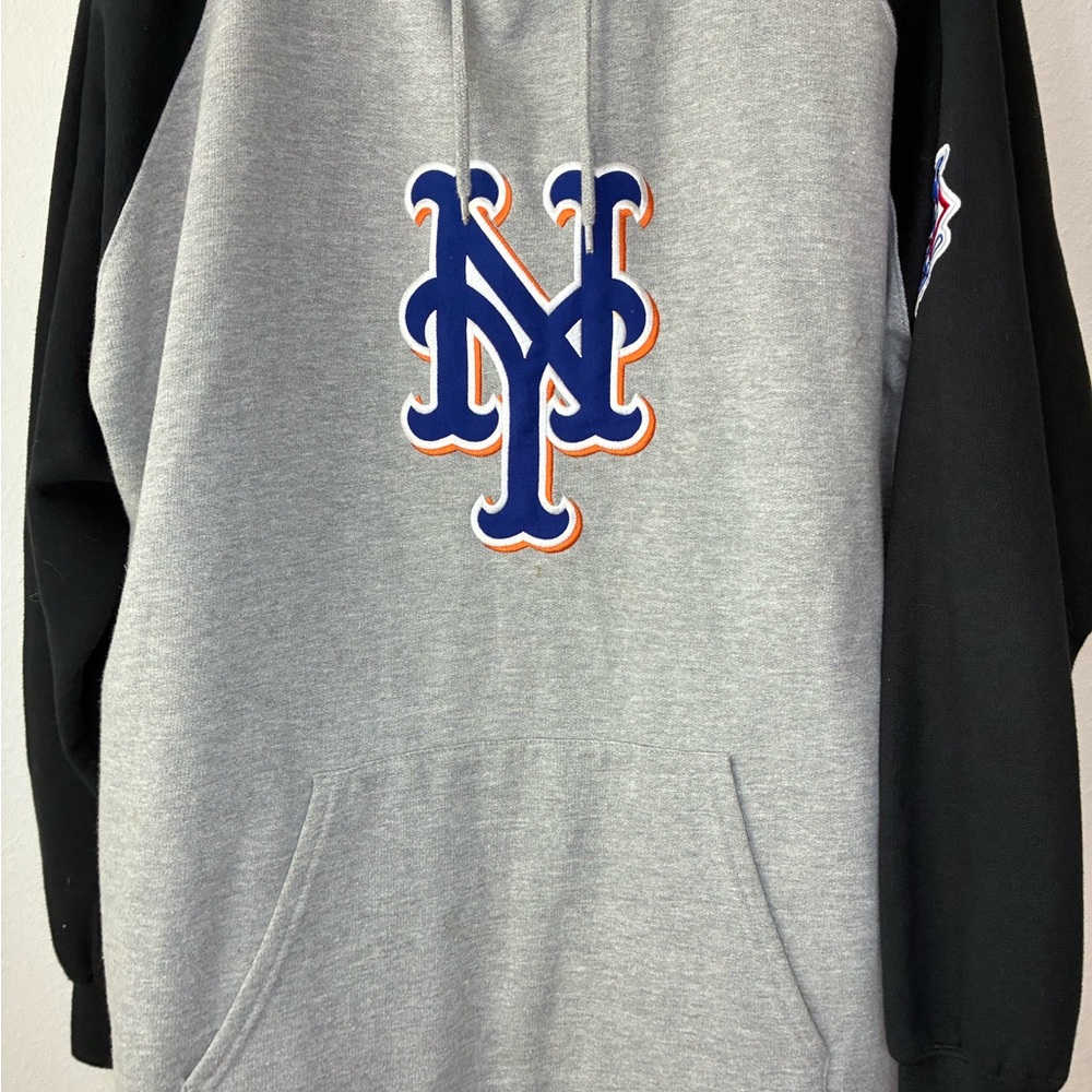 New York Mets Gray & Black Pullover Hoodie